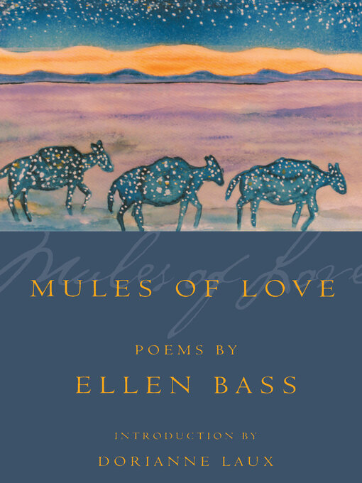 Title details for Mules of Love by Ellen Bass - Available